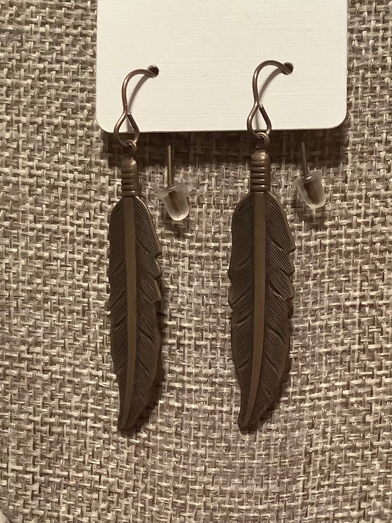 Feather earrings