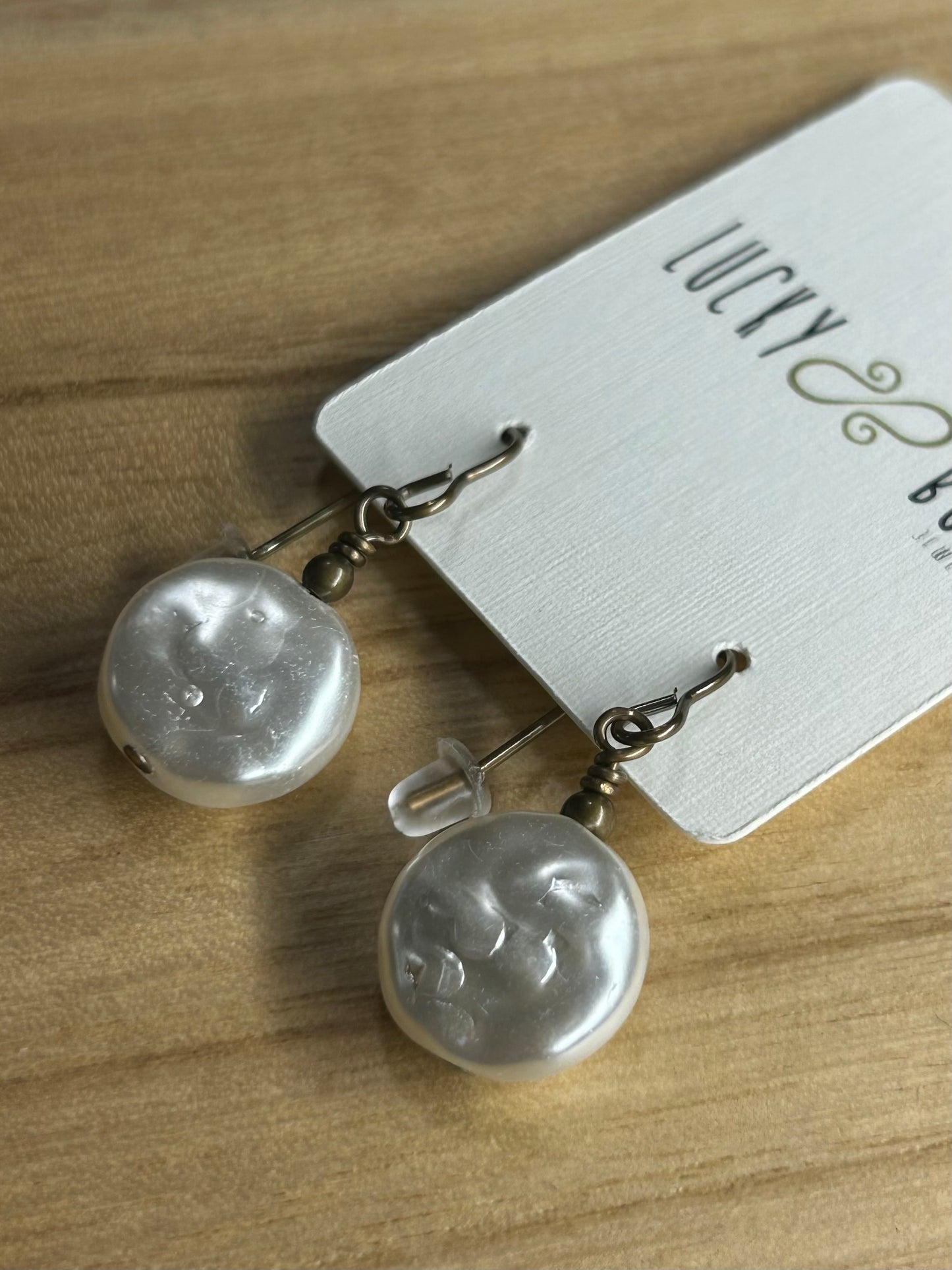 Swarovski pearl earrings