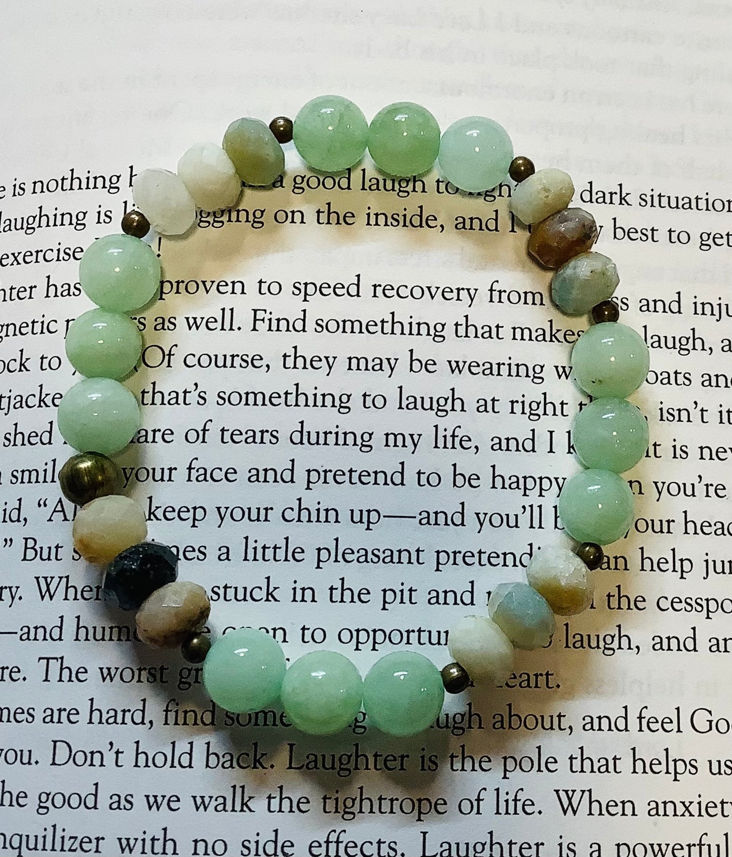 Jade and Amazonite bracelet