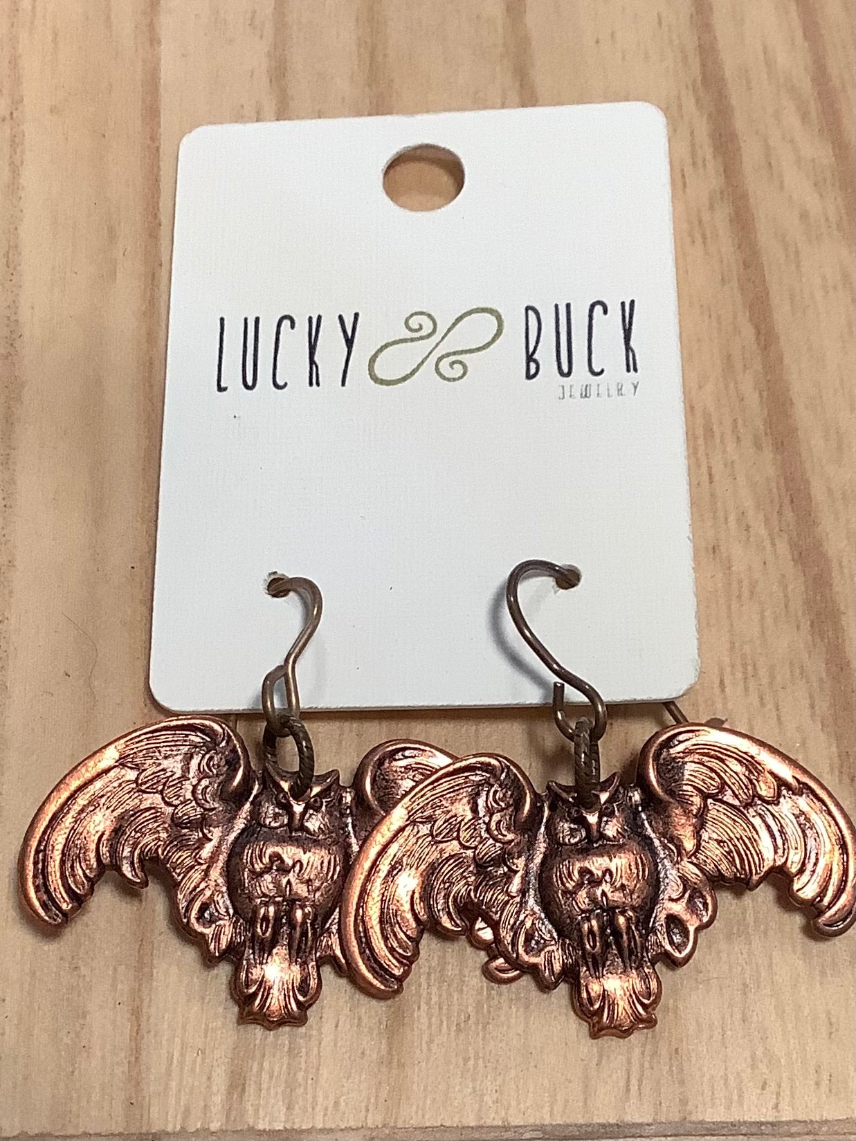 Copper Owl earrings