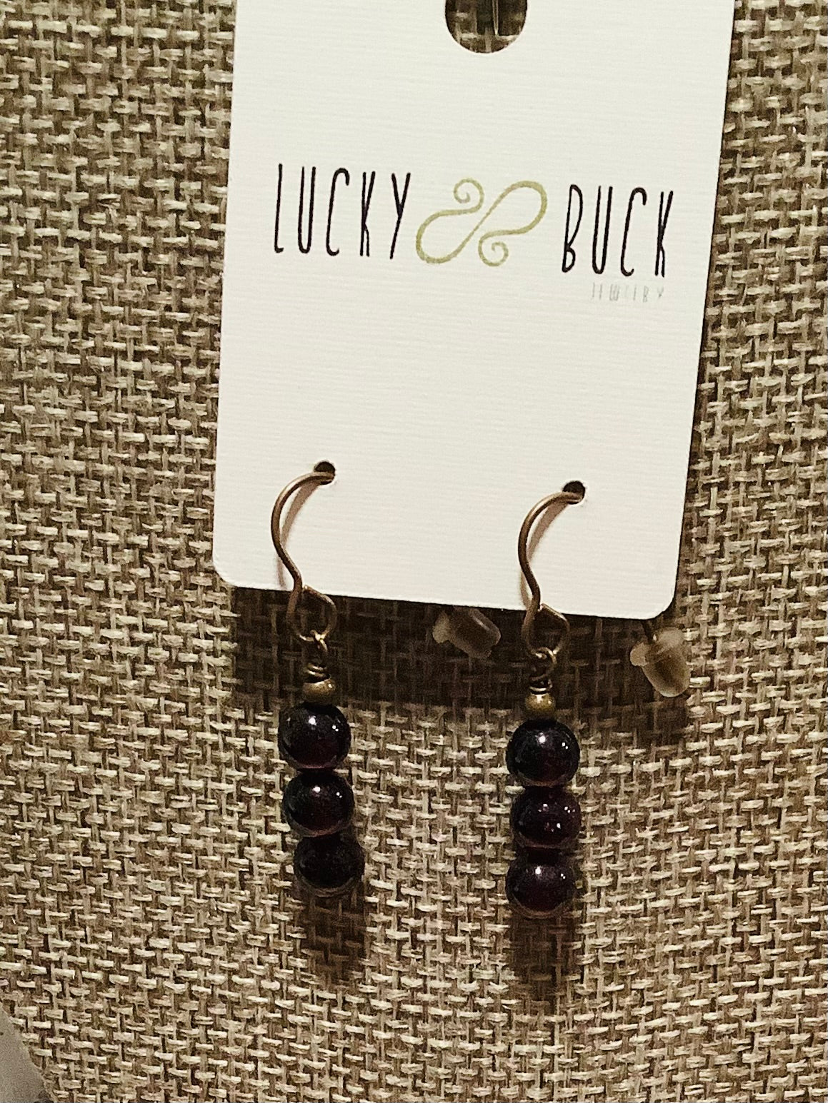 Garnet earrings