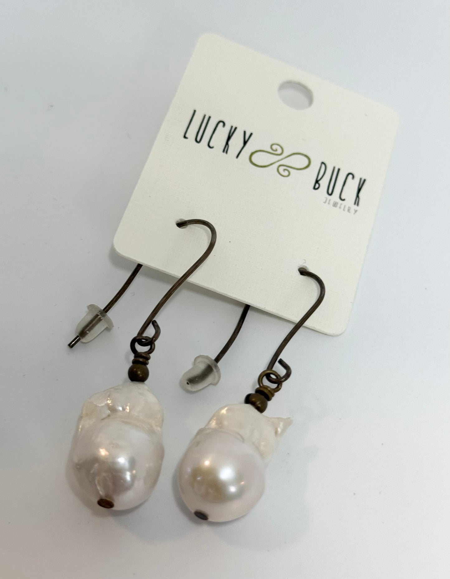 Baroque (broke lol) pearl earrings