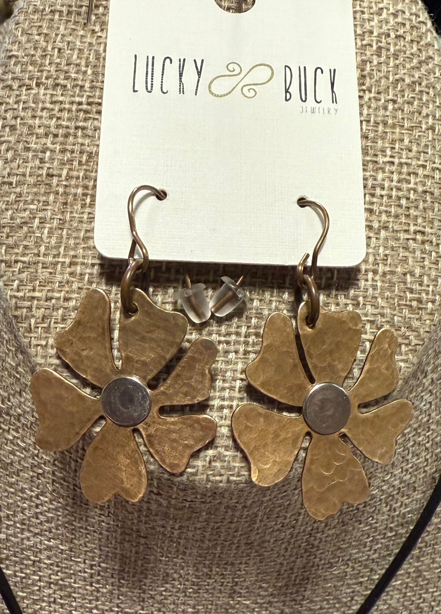 Hawaiian flower earrings