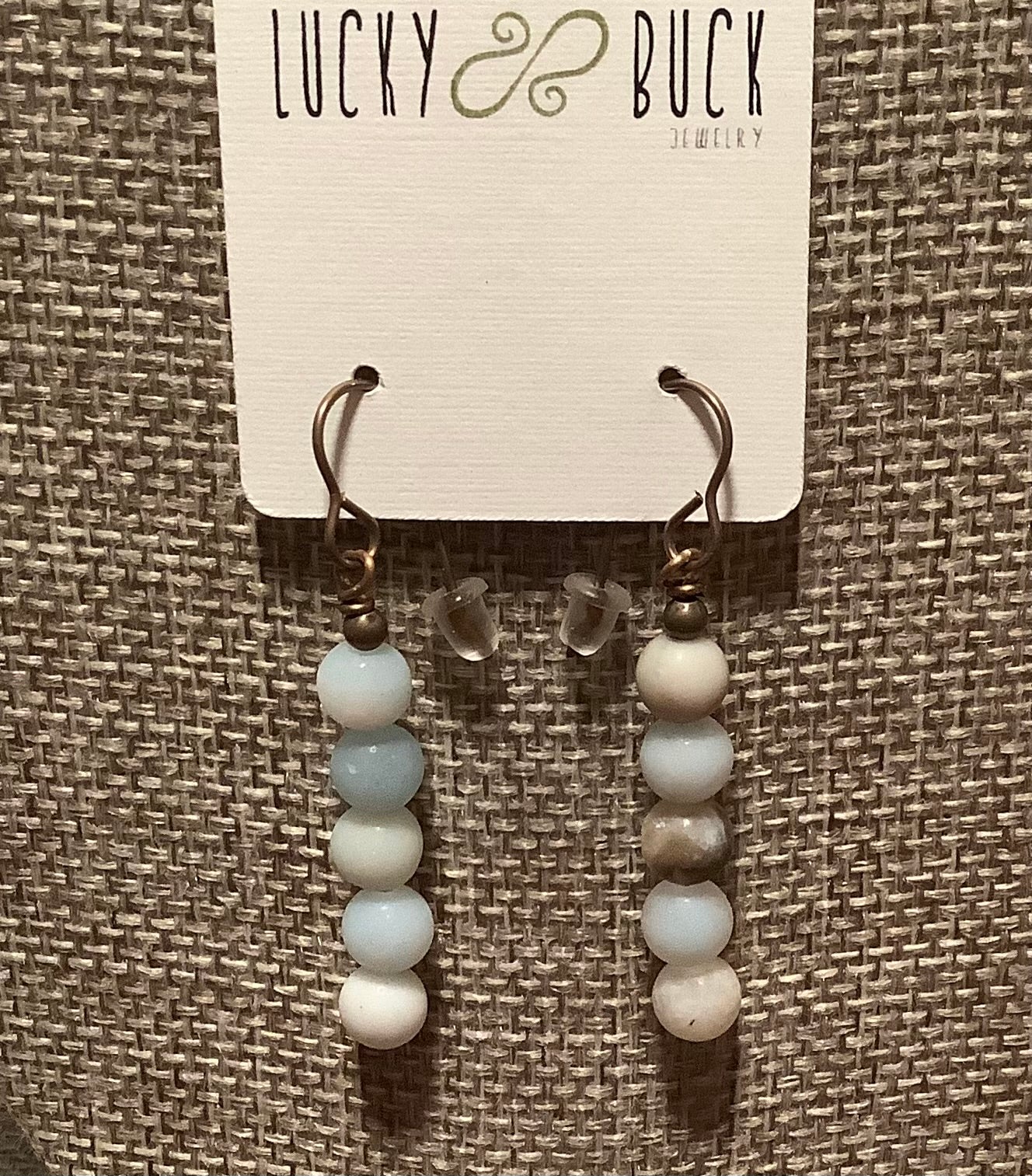 Amazonite drop earrings