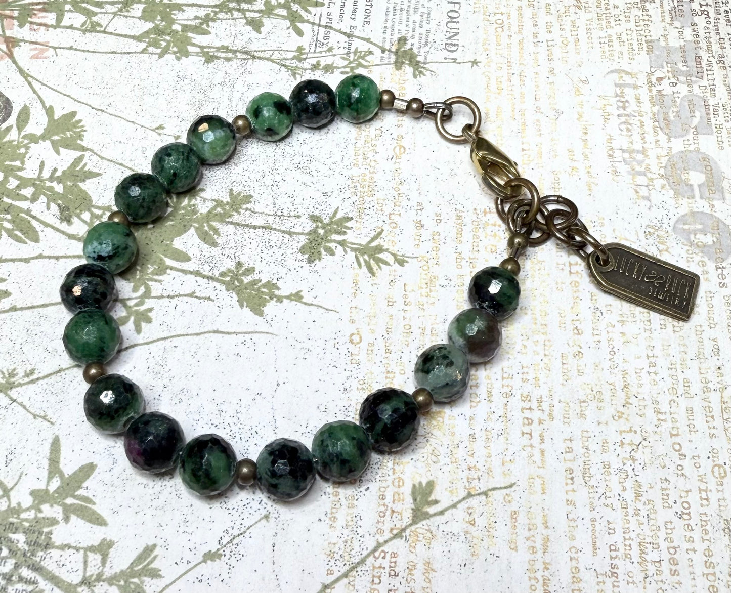 Ruby Zoisite bracelet