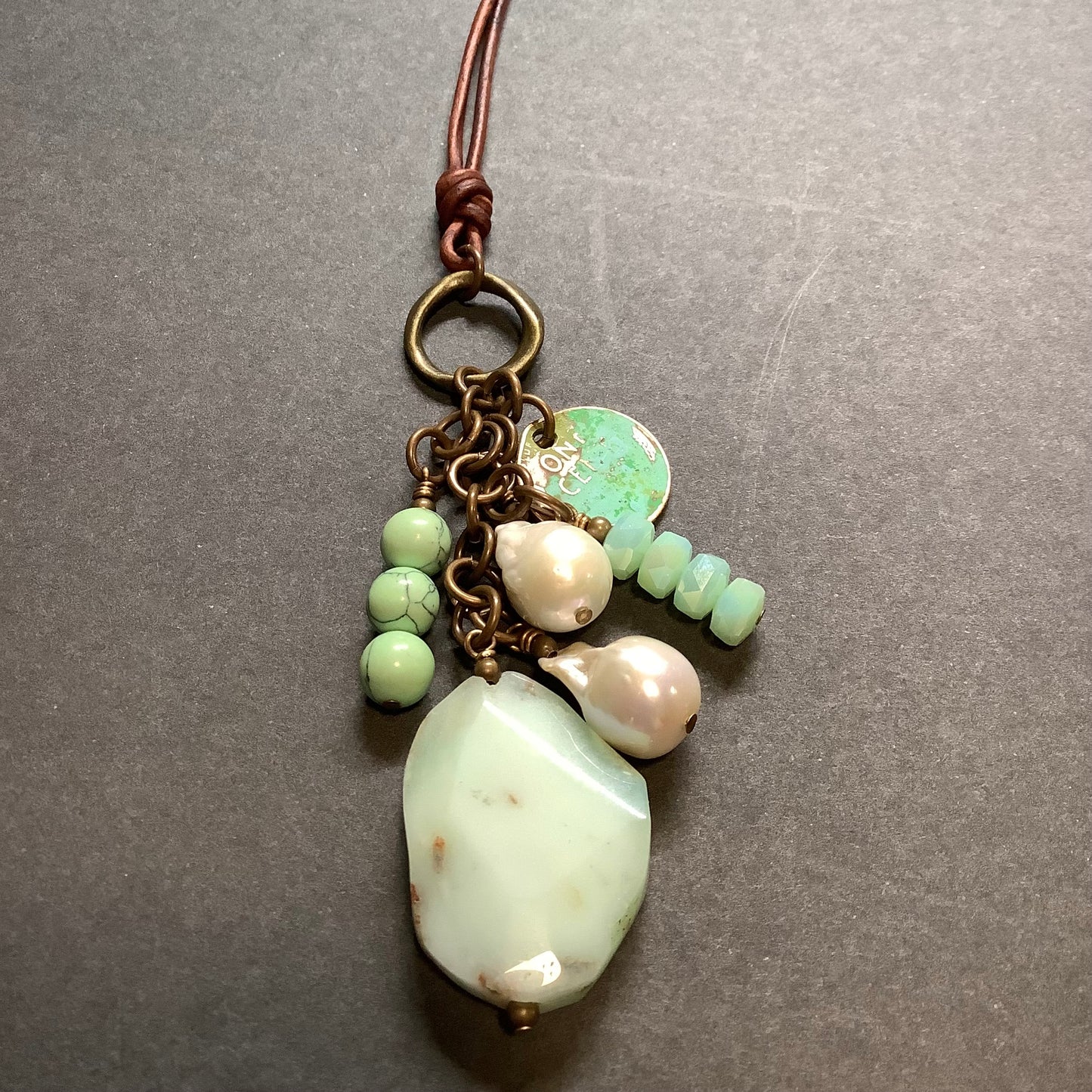 Chrysoprase dangle