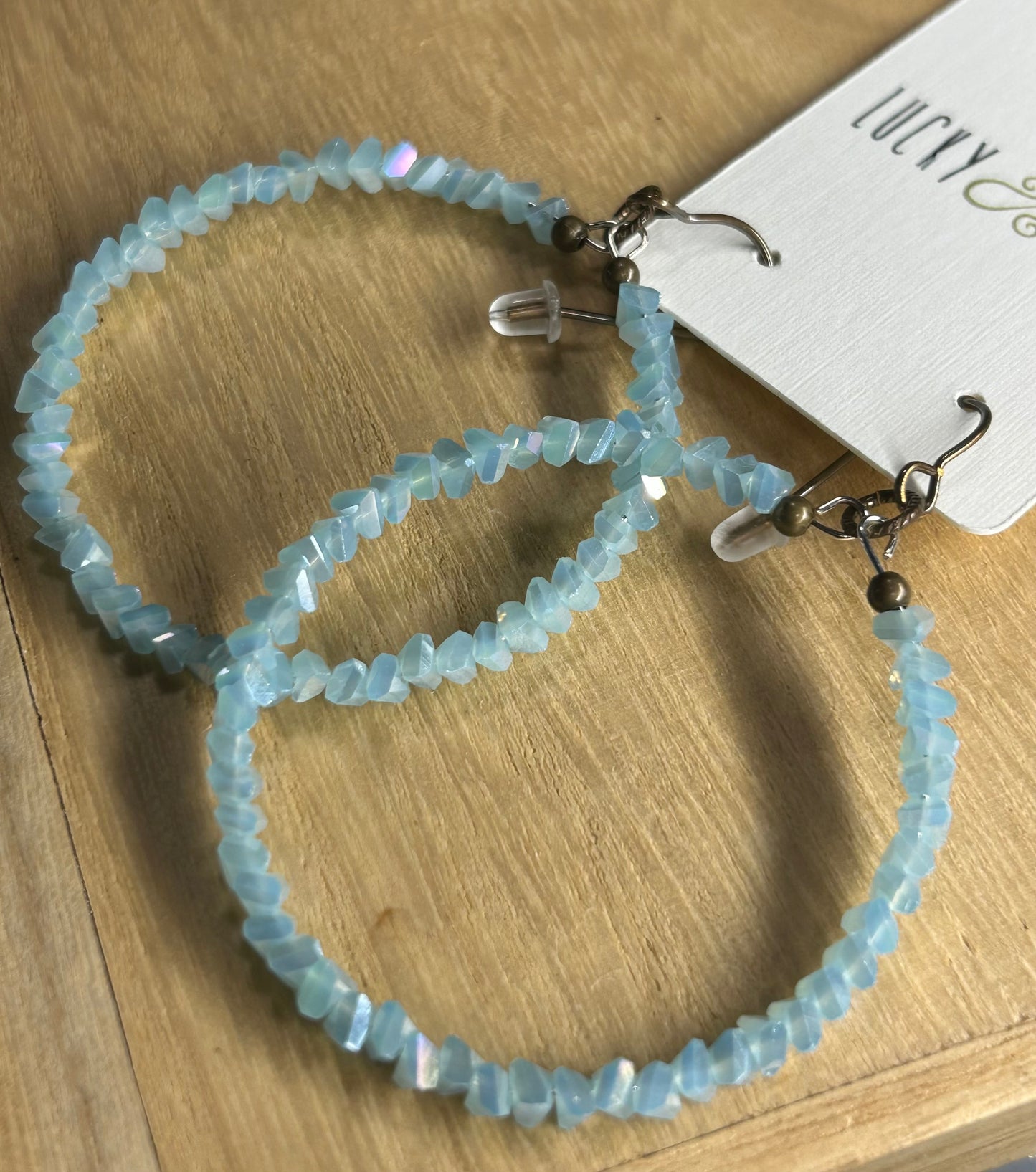 Perfect Tiffany blue hoops