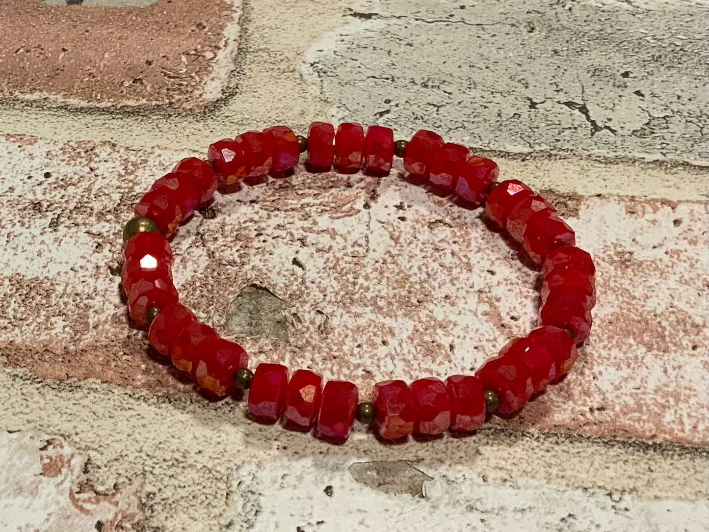 Red crystal bracelet