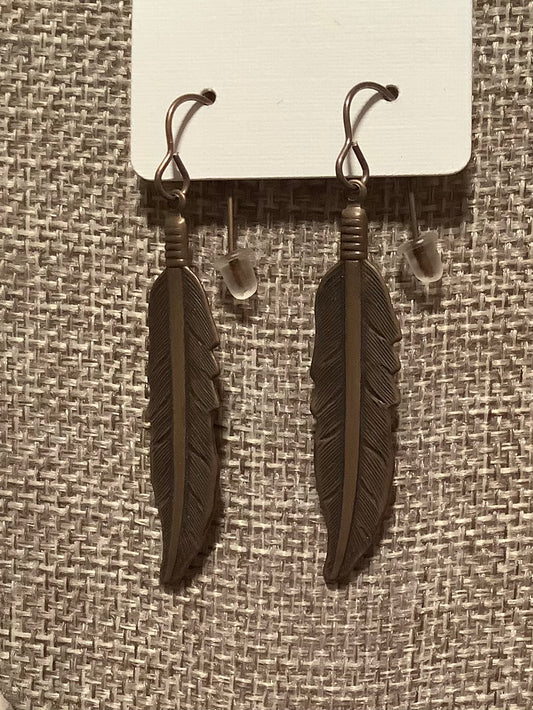 Feather earrings