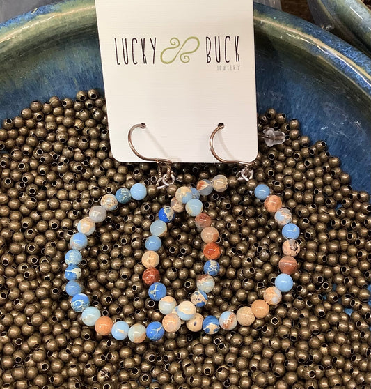 Sea sediment MD hoop earrings