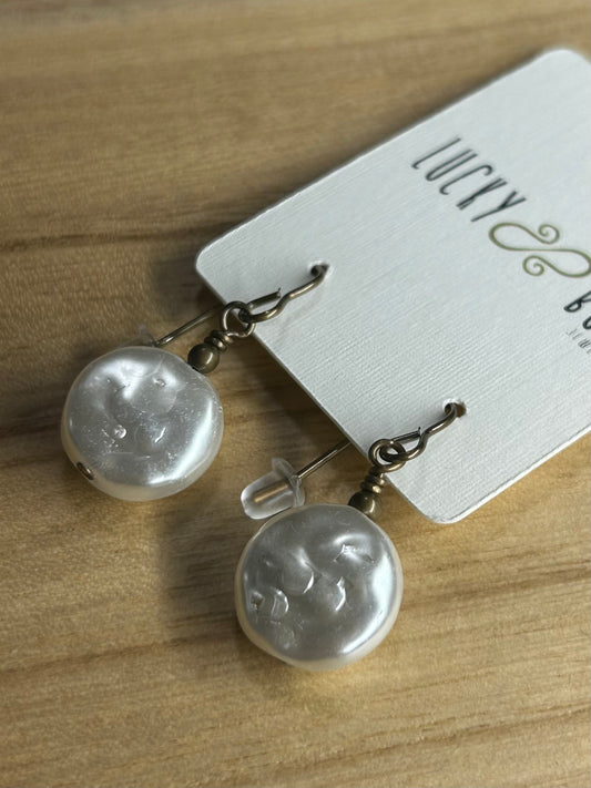 Swarovski pearl earrings