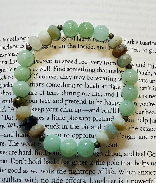 Jade and Amazonite bracelet