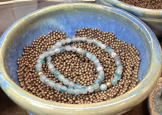 Teal blue jade