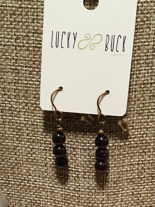 Garnet earrings
