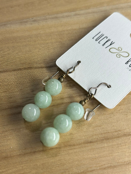 Jade earrings
