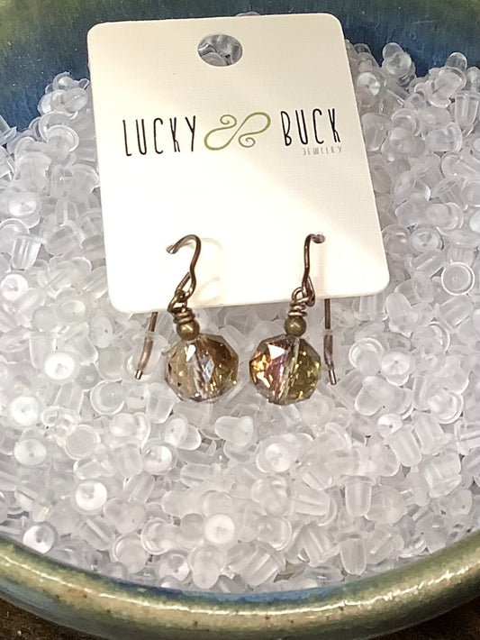 Mystic champagne earrings