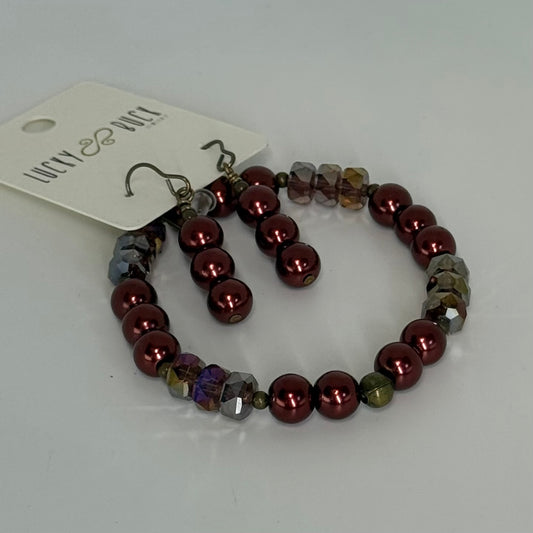 Crystal and Glass Pearl set