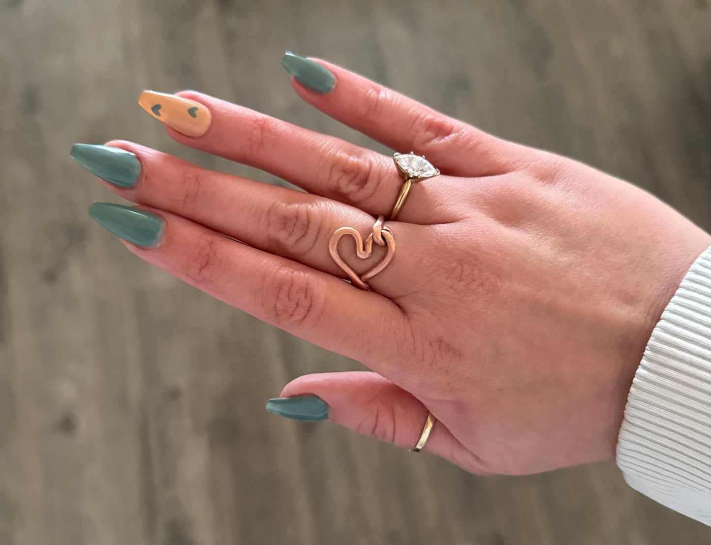 Copper Heart Ring