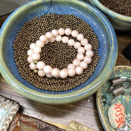 Glass Pearl Bracelet