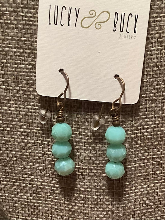 Mint chocolate chip earrings