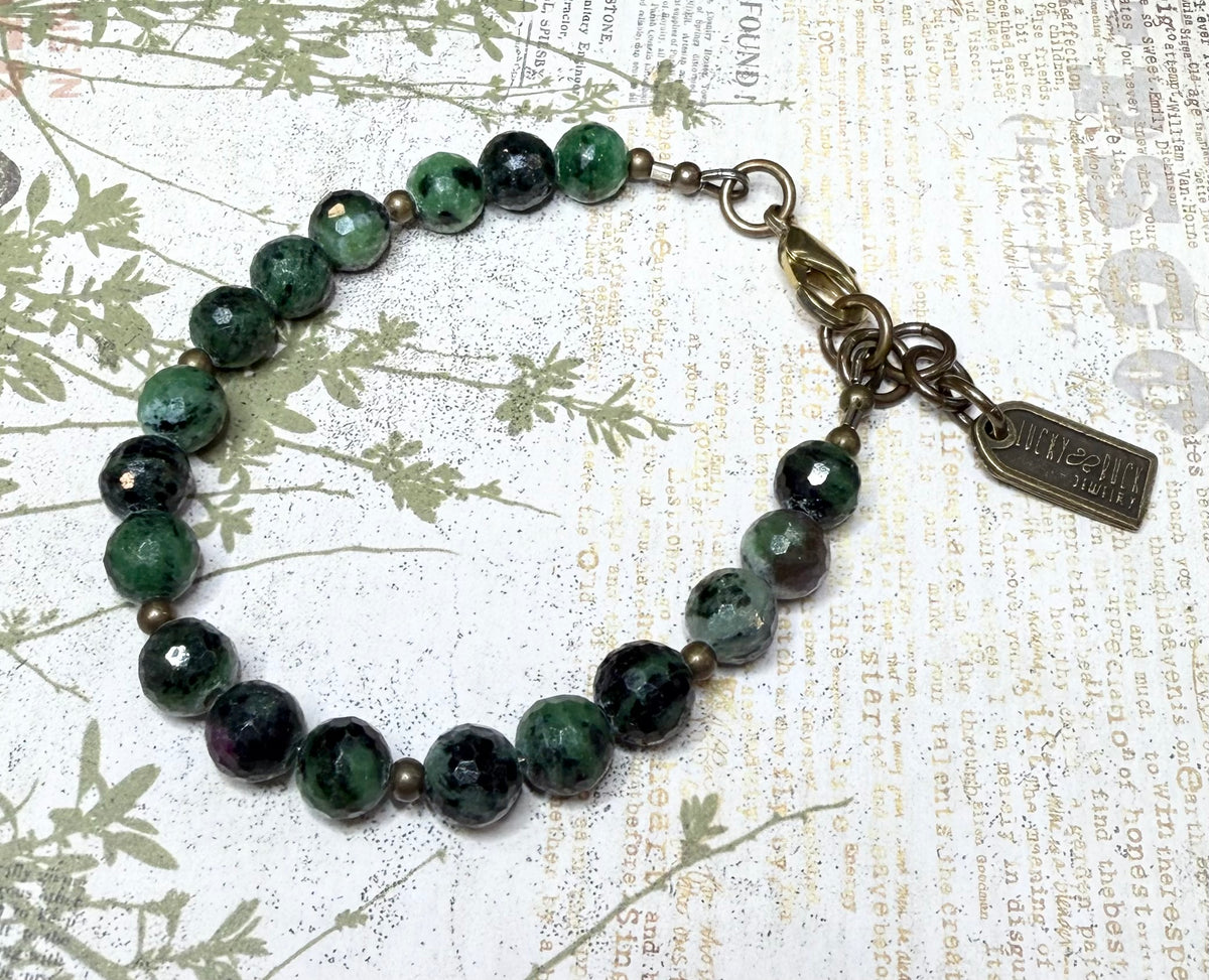 Ruby Zoisite bracelet