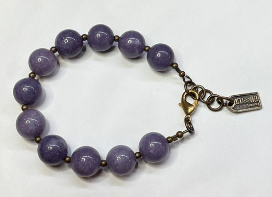 Purple Aquamarine bracelet