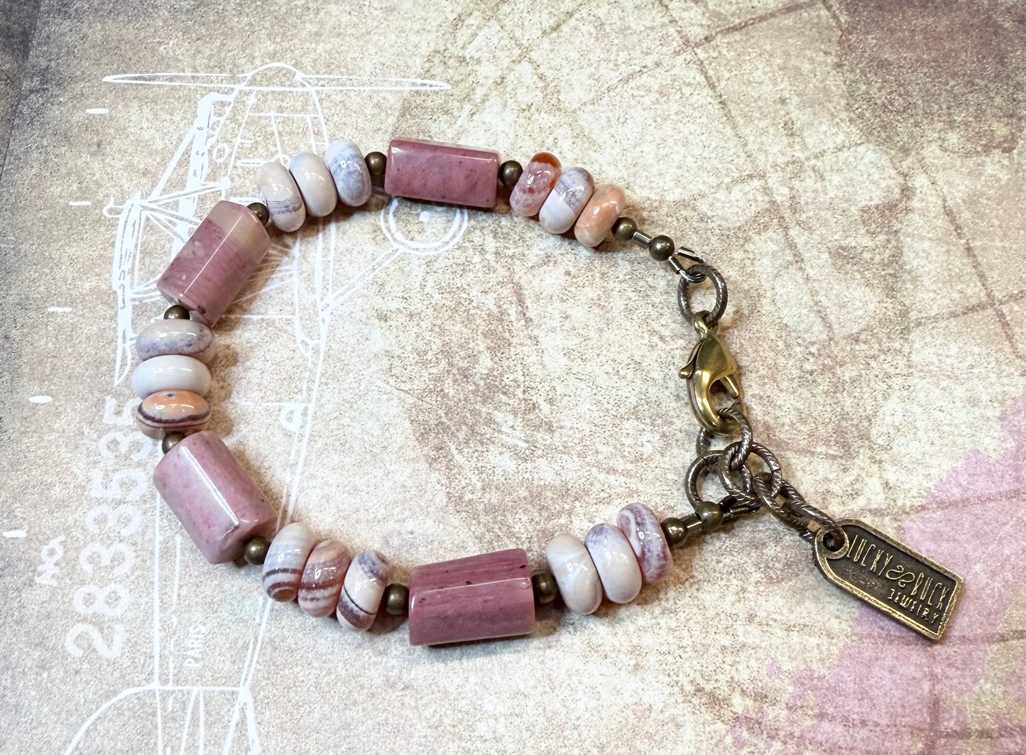 Gobi Agate and Rhodolite
