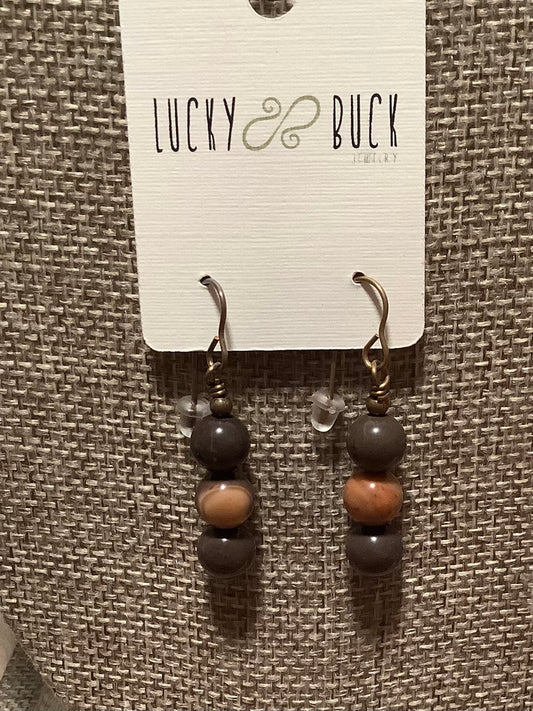 Cappuccino Jasper earrings