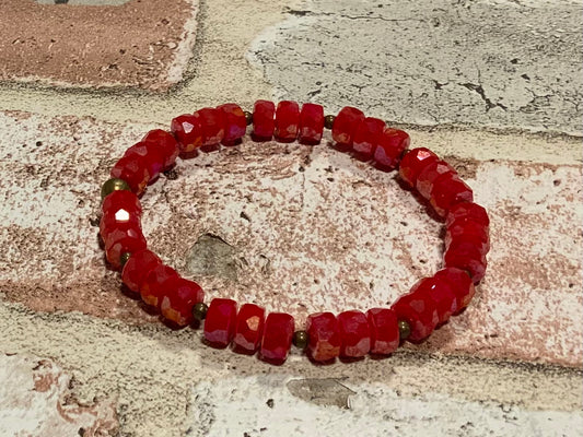 Red crystal bracelet