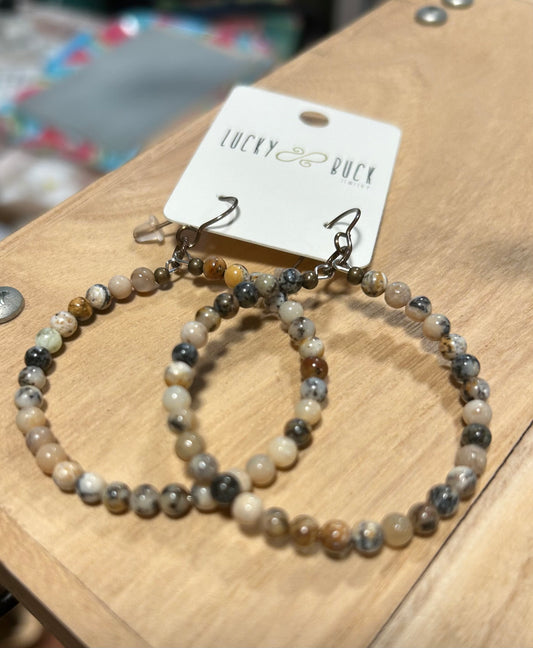 Opal earrings(perfect size)