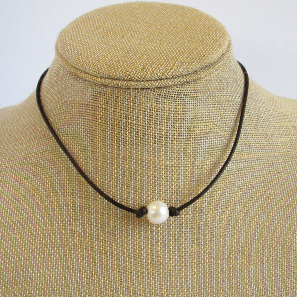 "Summer" Single Freshwater Pearl Necklace