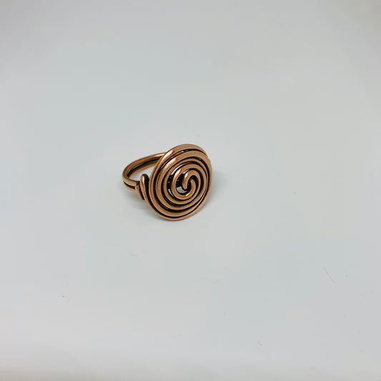 Copper circle ring