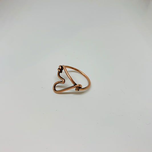 Copper Heart Ring